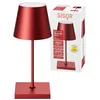 Image de SIGOR Nuindie 1.0 Mini - Petite lampe de table LED à intensité variable - Pour intérieur et extérieur - IP54 - Protection contre les éclaboussures - Hauteur 25 cm - Rechargeable avec Easy Connect