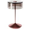 Image de SIGOR Numotion - Lampe de table LED à intensité variable pour intérieur et extérieur, hauteur 26,5 cm, rechargeable avec Easy-Connect, autonomie de 12 h, or rose