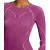 Image de FALKE Wool-Tech sous-vêtement technique chemise sport manches longues femme thermique laine mérinos bleu noir autres couleurs respirant séchage rapide chaud pour températures froides 1 pièce