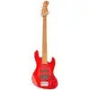 Image de Sadowsky MetroExpress Vintage M/J Bass Roasted Maple Solid Candy Apple Red Metallic High Polish 5-snarige bas met gigbag
