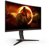 Image de AOC Écran gaming incurvé C24G2U 59,9 cm (23,6 pouces) (HDMI, DisplayPort, hub USB, temps de réponse de 1 ms, 165 Hz, 1920 x 1080 px, FreeSync Premium) noir/rouge