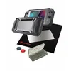 Image de Tough Kit - étui + H9 verre - Protecteur d'écran/Chiffon de nettoyage + Capsules de contrôle analogiques + étui de jeu pour Nintendo Switch - noir