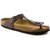 Image de Birkenstock Sandales Arizona Birko-Flor en nubuck unisexe pour adulte, marron, 4.5 UK