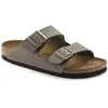 Image de BIRKENSTOCK Sandales larges Arizona Birko-Flor en cuir nubuck unisexe, Pierre marron., 48 EU