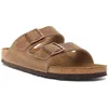 Image de Birkenstock Sabots et mules Arizona 51061 en Birko-Flor (normal) - Unisexe, Marron tabac, 37 EU