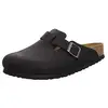 Image de Birkenstock Sabots classiques BOSTON unisexes pour adulte, Noir, 45 EU