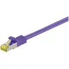 Image de Goobay 91582 RJ45 Câble de Liaison, S/FTP (PiMF), avec CAT 7 Câble en Vrac, Violet, 0.5m Longueur