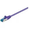 Image de Goobay 93855 CAT 6a Câble de Liaison, S/FTP (PiMF), Violet, 7.5 m Longueur