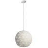 Image de Deko-Light Suspension 3 ampoules E27 en forme de boule avec câble de raccordement de 1 m | Asterope ronde 500 blanc mat