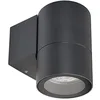 Image de Deko-Light | Applique murale Downlight extérieure GU10 hauteur 11 cm aluminium moulé sous pression | Achernar gris noir
