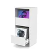 Image de Glorious Vinyl Vault Armoire à disques avec tiroirs à fermeture amortie pour LP de 12" - Espace pour 160 albums - Design modulaire - Blanc