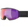 Image de uvex victorious FM - Lunettes de ski pour homme et femme - Catégorie de filtre 2 - Effet miroir - Noir mat/rouge rubis transparent - Taille unique