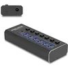 Image de DeLOCK Hub USB 7 ports avec 3 ports 10 Gbps et 4 ports de charge rapide 5 Gbps