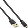 Image de InLine 31710F Câble plat micro USB 2.0 avec fiche USB-A vers fiche Micro-B 1 m