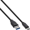 Image de InLine 1m, USB3.1-C/USB3.1-A câble USB USB 3.2 Gen 2 (3.1 Gen 2) USB C USB A Noir