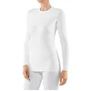 Image de FALKE Maximum Warm Round Neck W L/s Sh fil fonctionnel séchage rapide 1 pièce, Couche de base supérieure Femme, Blanc White 2860, XS