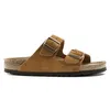 Image de Birkenstock Arizona Sfb Cuir Suède, Sandales Bout ouvert Homme, Beige Mink Mink, 40 EU