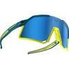 Image de Dynafit Trail EVO Sunglasses Lunettes de Soleil, Adultes Unisexe, Mallard Blue/Yellow Cat 3 (MMulticolore), Taille unique