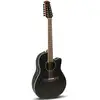 Image de Ovation 2751AX-5-G Standard Balladeer Deep Contour Cutaway Black 12-snarige elektrisch-akoestische westerngitaar