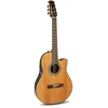Image de Ovation Guitare classique E-Akustik Pro Series Legend 1773AX Mid Cutaway en nylon - Table en cèdre massif de qualité AA - Corps en lyrachord - Cordes Hannabach Goldin - Naturel - 1773AX-4-G