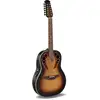 Image de Ovation 1758-1-G Pro Series Elite Deep 12-String Non Cutaway Sunburst 12-snarige elektrisch-akoestische westerngitaar