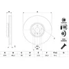 Image de Bosch 0986479F54 Disques de frein - 1 disque unitaire