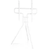 Image de Hama Support TV au design chevalet (support TV stable pour 37 à 75 pouces, support TV réglable en hauteur, trépied TV compact, support de sol compatible VESA) blanc