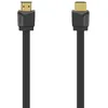 Image de Hama Câble HDMI 4K Plat Garantie 10ans (Cable HDMI High Speed avec Ethernet, Cordon HDMI 4k, 1.5m, mâle-mâle, Câble Ethernet HEC, Retour Audio, 18 Gbit/s, Résolution 4096x2160, Blindé, Plaqué Or) Noir
