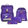 Image de Step by Step Ensemble cartable cloud 5 pièces, sac à dos ergonomique avec réflecteurs, hauteur réglable avec ceinture abdominale, dès la 1ère classe, 19L, Dreamy Pegasus   Violet   Gris, Cartable