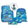 Image de Step by Step Ensemble Cartable Cloud 5 pièces Tornister ergonomique avec réflecteurs, hauteur réglable avec ceinture abdominale, dès la 1ère classe, 19L, Ninja Zazu, 27 x 37 x 17 cm, Cartable pour