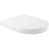 Image de Villeroy & Boch ViCare Abattant WC sans obstacle, blanc alpin, avec système d'abaissement automatique, siège de toilette amovible, incassable, en forme de D, pièce de rechange d'origine