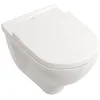 Image de Villeroy & Boch O. Novo Toilette avec assise suspendue, chasse d'eau directe et sans bordure, 5660HR01
