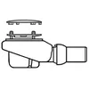 Image de Villeroy&Boch Tempoplex Plus Bonde d'écoulement 90 mm de diamètre 90 mm Chrome brossé