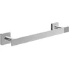 Image de Villeroy & Boch Elements Striking Porte-serviettes de salle de bain pour montage mural, en laiton, carré, longueur 345 mm, chromé