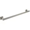 Image de Villeroy & Boch Elements Striking Porte-serviettes de salle de bain, pour montage mural, en laiton, carré, longueur 645 mm, nickel brossé mat