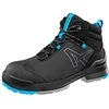 Image de ALBATROS TARAVAL MID S3L ESD FO SR Chaussures de sécurité unisexes antidérapantes sans métal végétalien Embout en fibre de verre Bottes de sécurité, noir/bleu, 45 EU