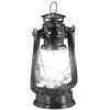 Image de 10x lampe-tempête LED, lanterne retro comme décoration de fenêtre ou de jardin, à piles, noir