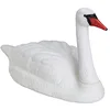 Image de Déco de jardin cygne, lot de 4, flottant, à attacher, plastique, résistant aux intempéries, figurine d'étang, blanc