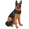 Image de Relaxdays statue de berger allemand, grandeur nature, résistant aux intempéries, déco chien, 85x39x55 cm, résine, marron