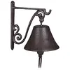 Image de Clochette de porte en fonte, lot 5, antique Carillon fort et clair Cloche murale résistante brune