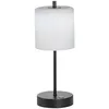 Image de easy! BY FHL Riva Lampe de table sans fil avec variateur tactile Noir/verre opale Hauteur 34,5 cm