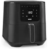 Image de N8WERK Friteuse à air chaud en édition Midnight Black | Combinaison d'un four à air chaud, d'un gril & d'une friteuse | Préparation des aliments avec peu de graisse [5,5 L/1800 watts]
