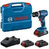 Image de Bosch Professional GSB 18V-45 Perceuse-visseuse à percussion sans fil 18 V (vitesse de rotation de 1 900 min¹, avec 3 batteries ProCORE 4,0 Ah, chargeur rapide GAL 18V-40, L-Case)