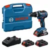 Image de Bosch Professional GSB 18V-55 Perceuse-visseuse à percussion sans fil 18 V System (couple maximal 55 Nm, avec 3 batteries ProCore 4,0 Ah, chargeur rapide GAL 18V-40, L-Case)
