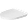Image de Duravit No.1 Abattant WC compact amovible, blanc brillant, 369 x 433 mm, avec système d'abaissement automatique, 0026190000