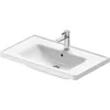 Image de Duravit d-neo lavabo 80x48x16.5cm 1 trou pour robinetterie rectangle céramique blanc