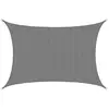 Image de AMANKA Voile d'ombrage UV - 6x4m HDPE Rectangulaire Protection Solaire Toile de Jardin Balcon Gris