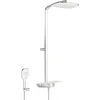 Image de Hansa Hansaemotion 58650171 Système de douche Thermo Cool, technologie anti-calcaire, projection 401 mm, max. 80 C, couleur : chrome/blanc