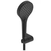 Image de Hansa HANSAVIVA Ensemble Douchette Douchette 3 Jets Flexible Douche 1750 mm, 441702, Coloration: Noir mat