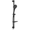 Image de Hansa HANSAVIVA Garniture de barre murale, 766mm, avec douchette à main 3 jets, flexible de douche, porte-savon inclus, 441602, Couleur: noir mat